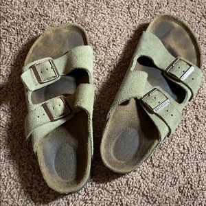 Olive green Birkenstock’s